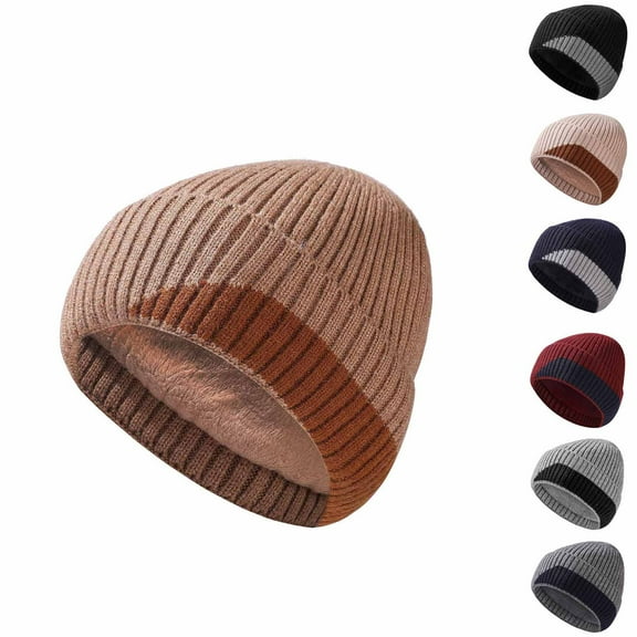 Aofany Women Fleece Lined Knit Beanie Hat Winter Hats for Women Men Soft Slouchy Warm Beanie Hat