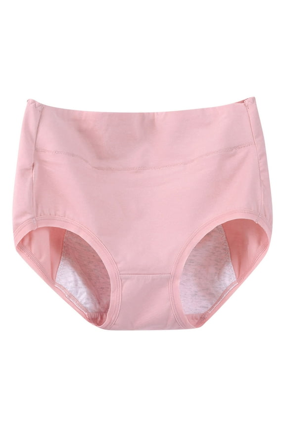 Women Plus Size Comfortable Breathalbe Panties Leak Proof Menstrual Period Underwear Solid Color Everyday Briefs