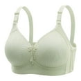 thumbnail image 1 of Aofany Women Plus Size Everyday Underwear Wireless Push Up Embroidered Glossy Bras Comfortable Breathable Adjustable Underwear, 1 of 2