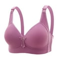 thumbnail image 1 of Aofany Women Plus Size Gathered Bras Thin No Rims Bra Comfy Breathable Daily Underwear, 1 of 2