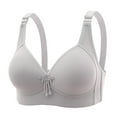 thumbnail image 1 of Aofany Women Plus Size Gathered Bras Thin No Rims Bra Comfy Breathable Daily Underwear, 1 of 2