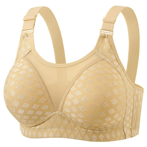 Aofany Women Plus Size Wirefree Bras for Women Full Coverage No Underwire Everyday Bras Comfortable Wireless Bras, 38B/C-44B/C