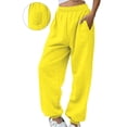thumbnail image 1 of Aofany Women Sweatpants Sport Pants High Waist Solid Color Sweatpant Comfy Fall Winter Joggers Pants with Pockets, 1 of 5