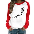 thumbnail image 1 of Aofany Women Valentines Day Pullover Sweatshirts Long Sleeve Love Heart Sweater Crewneck Casual Tops T-Shirts, Valentine's Day Shirts for Women, 1 of 4