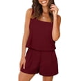 thumbnail image 1 of Aofany Women's 2 Piece Suits Square Neck Sleeveless Tank Tops with Shorts Casual Set Women's Summer Loungewear Sets Beach Outfits, 1 of 8