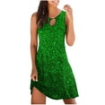 thumbnail image 1 of Aofany Women's A-line Dress Summer Sleeveless Sparkle Fashion Tank Dresses Knee-High Mini Dress, 1 of 4