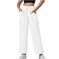 thumbnail image 1 of Aofany Women's Cargo Pants Casual Loose High Waisted Wide Leg Pants Trendy Plus Size Baggy Trousers with Pockets, 1 of 7