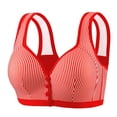 thumbnail image 1 of Aofany Women's Front Button Closure Bra Breathable Comfort No Underwire Full-coverage Bra Senior Wirefree Bra, Lift & Support, 36B/C-44B/C, 1 of 2