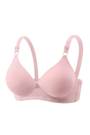 Women's Full Coverage Smoothing Supportive Bras Underwire Plunge Padded Comfortable Smoothing T-Shirt Bra with Adjustable Spaghetti Strap, 36B/B-44B/C