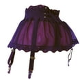 thumbnail image 1 of Aofany Women's High Waist Solid Color Sexy Mesh Garter Skirt Sexy Lingerie Skirt, 1 of 4