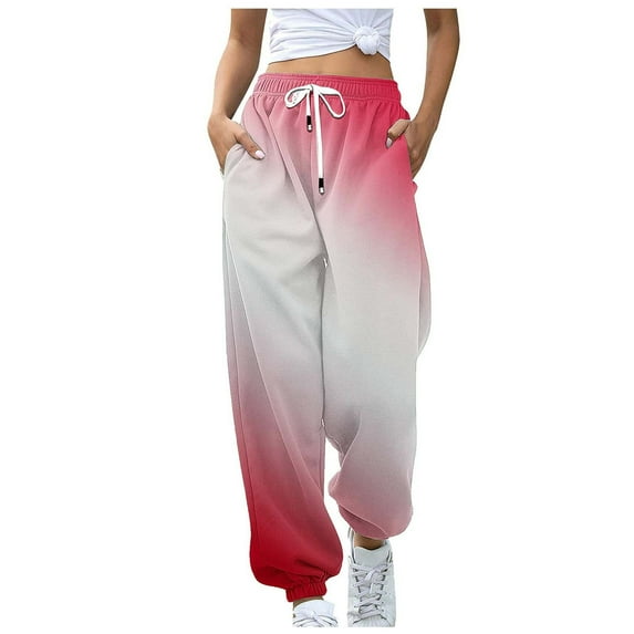 Aofany Women's High Waisted Sweatpants Workout Active Joggers Pants Baggy Lounge Pants