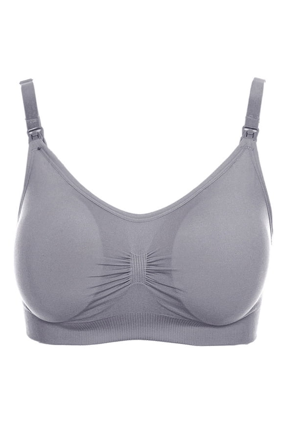 Women's Maternity Nursing Bras No Rims Pregnant Women's Plain Color Bra Maternity Nursing Bra Vest Tops