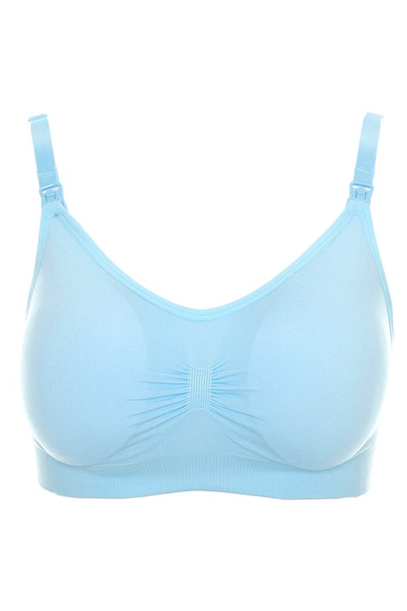 Women's Maternity Nursing Bras No Rims Pregnant Women's Plain Color Bra Maternity Nursing Bra Vest Tops