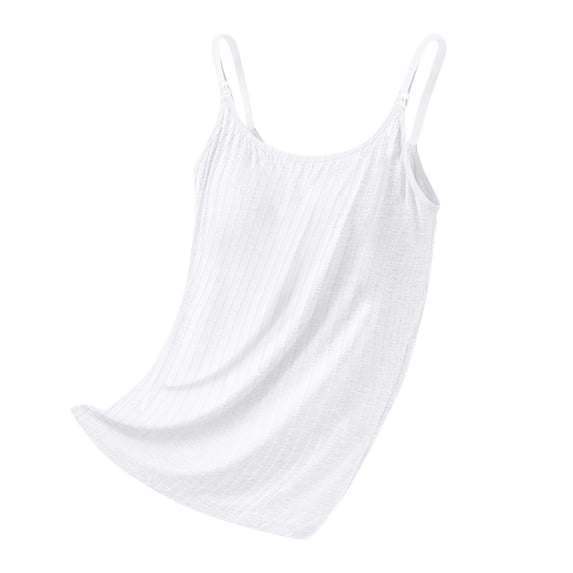 Aofany Women's Maternity Ribbed Shirts Adjustable Spaghetti Straps Sleeveless Nursing Camisole Tops Breastfeeding Blouses Pregnancy Postpartum Clothes
