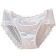 thumbnail image 1 of Aofany Women's Plus Size High Waist Traceless Panties Comfortable Breathable Underwear Thin Ice Silk Briefs, 1 of 3