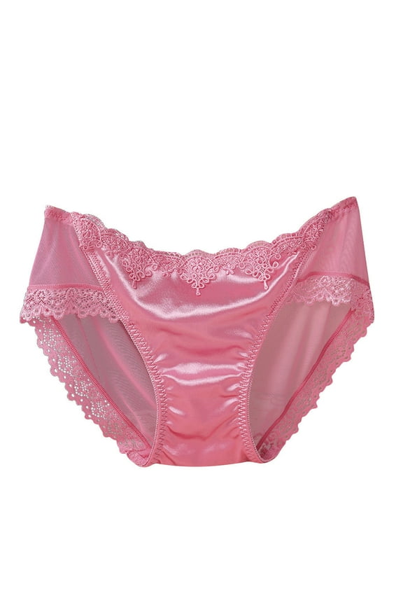 Women's Plus Size High Waist Traceless Panties Comfortable Breathable Underwear Thin Ice Silk Briefs