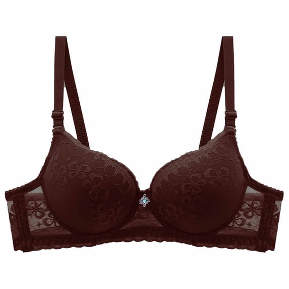 Aofany Women's Push Up Bra Lace Plus Size Full Coverage Bras Underwire Everyday Bra, 36B/C-46B/C
