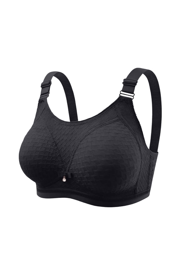 Women's Seamless Wireless Everyday Bras Comfortable Full Coverage Wire Free Bralettes Lightly Lined Bra with Soft Support, 36B/C-44B/C