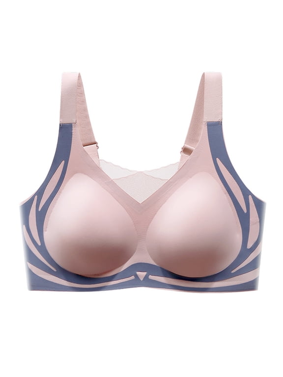 Women's Seamless Wireless Everyday Bras Comfortable Full Coverage Wire Free Bralettes Lightly Lined Bra with Soft Support, 36B/C-44B/C