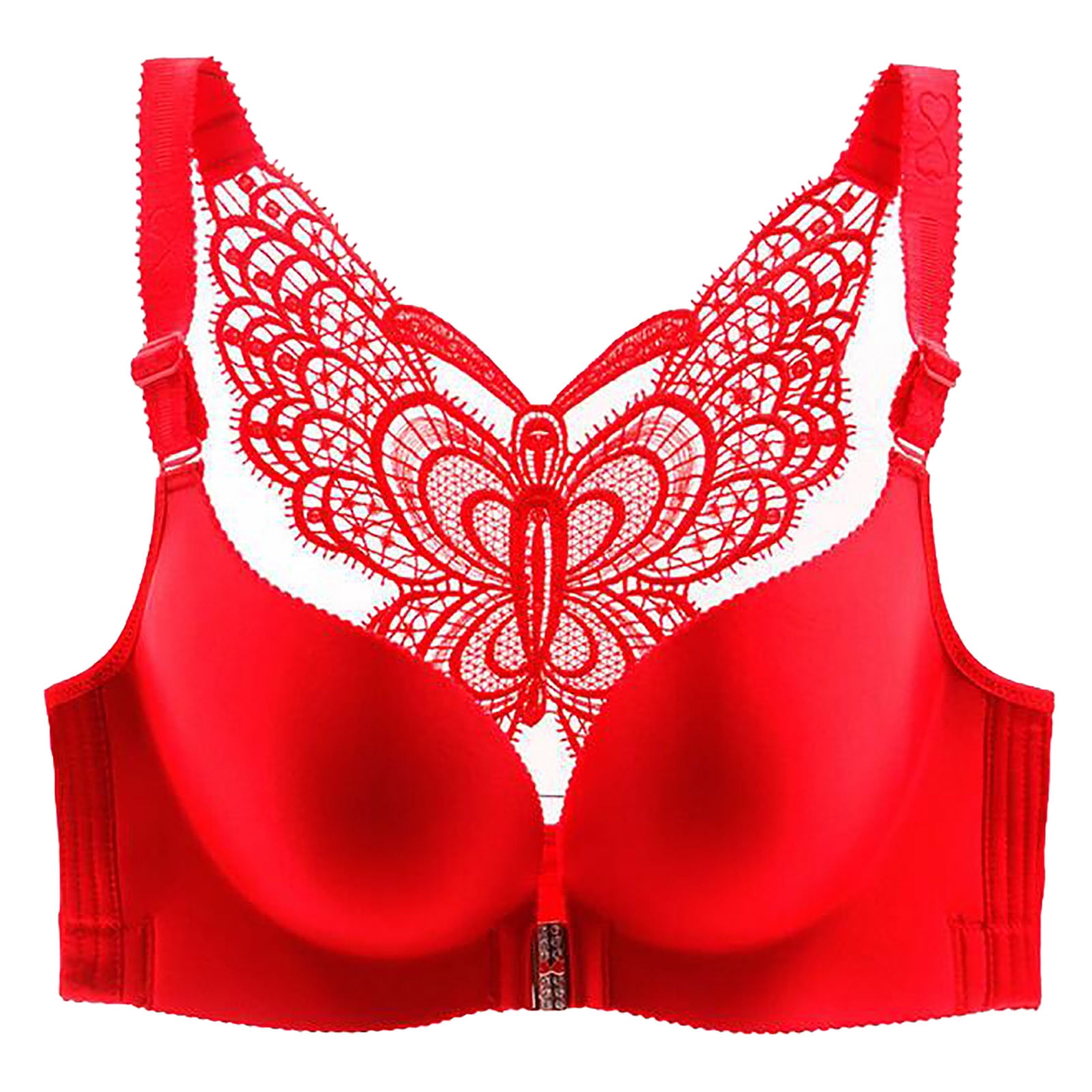 Aofany Women's Sexy Plus Size Wire Free Bra Solid ColorPush Up Front Close Butterfly Backless Breathable Lingerie - Walmart.com Aofany Women's Sexy Plus Size Wire Free Bra Solid ColorPush Up Front Close Butterfly Backless Breathable Lingerie - Walmart.com