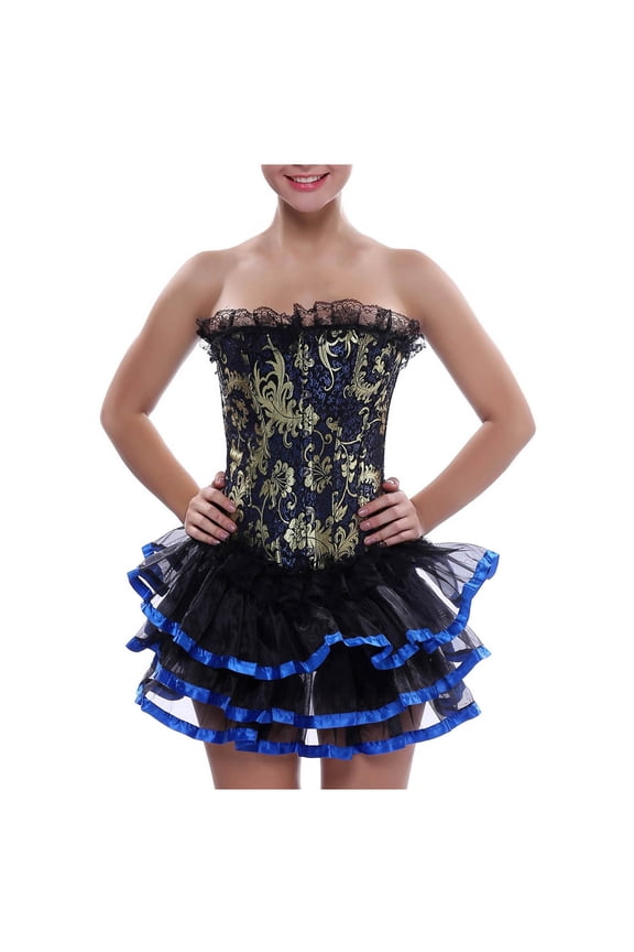 Women's Shapewear Bodysuit Vintage Lace Up Corset Tops Corsets Lingerie Bodyshaper Bra Body Top