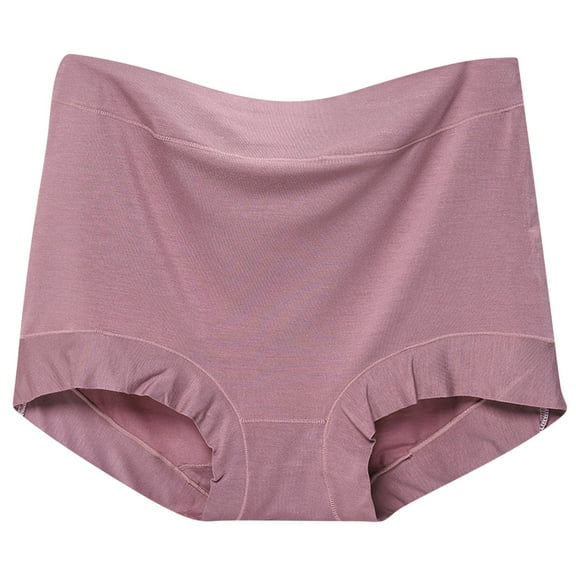 Aofany Women's Solid High Waist Panties Comfy Stretch Breathable Briefs Underwear