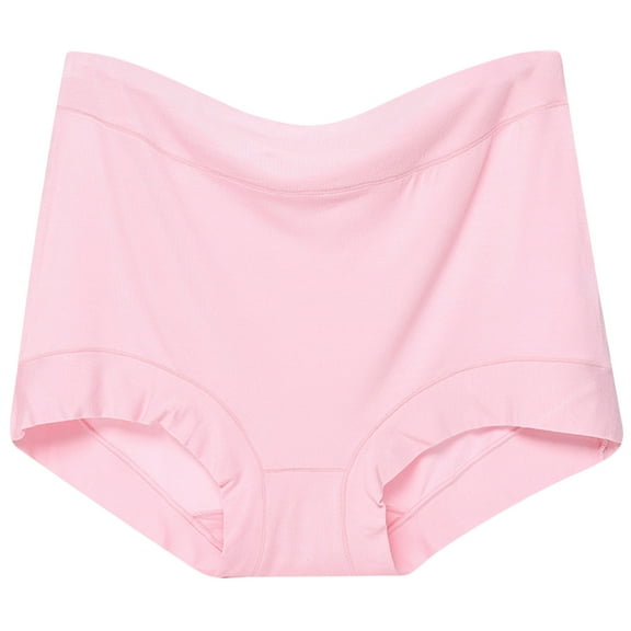 Aofany Women's Solid High Waist Panties Comfy Stretch Breathable Briefs Underwear