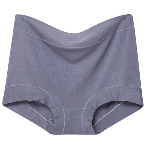 Aofany Women's Solid High Waist Panties Comfy Stretch Breathable Briefs Underwear