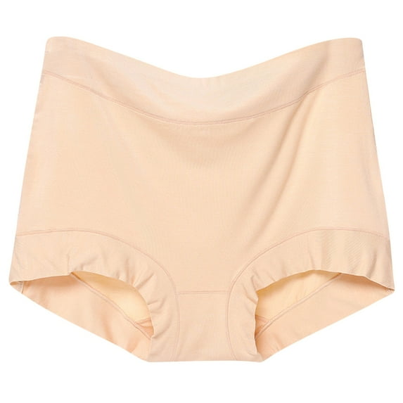 Aofany Women's Solid High Waist Panties Comfy Stretch Breathable Briefs Underwear