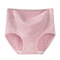 thumbnail image 1 of Aofany Women's Solid Plus Size High Waist Lace Panties Leak Proof Cotton Underwear Briefs, 1 of 6