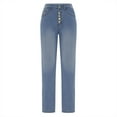thumbnail image 1 of Aofany Women's Straight Leg Jeans Casual High Waist Versatile Denim Pants Fashion Stretch Plus Size Trousers, 1 of 2