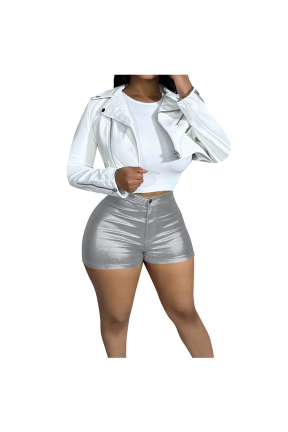 Women's Summer Shorts, Womens Candy Color Stretchy Tight Bodycon Casual Shorts Pants