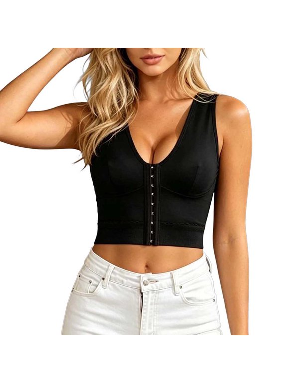Women's Tank Tops Lace Sleeveless Underwear Tops Seamless Tummy Control Shapewear Undershirt Warm Base Layer Vest with Built-In Bra