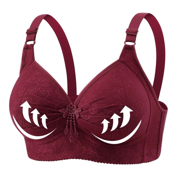 Aofany Women's Wireless Bra Plus Size Bras for Women No Underwire Comfortable Everyday Bra, Lift and Support Full Coverage Wire Free Bra