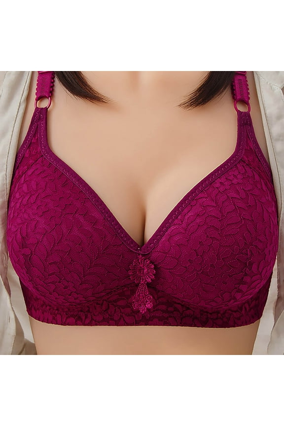 Women's Wireless Bra Plus Size Bras for Women No Underwire Comfortable Everyday Bra, Lift and Support Full Coverage Wire Free Bra