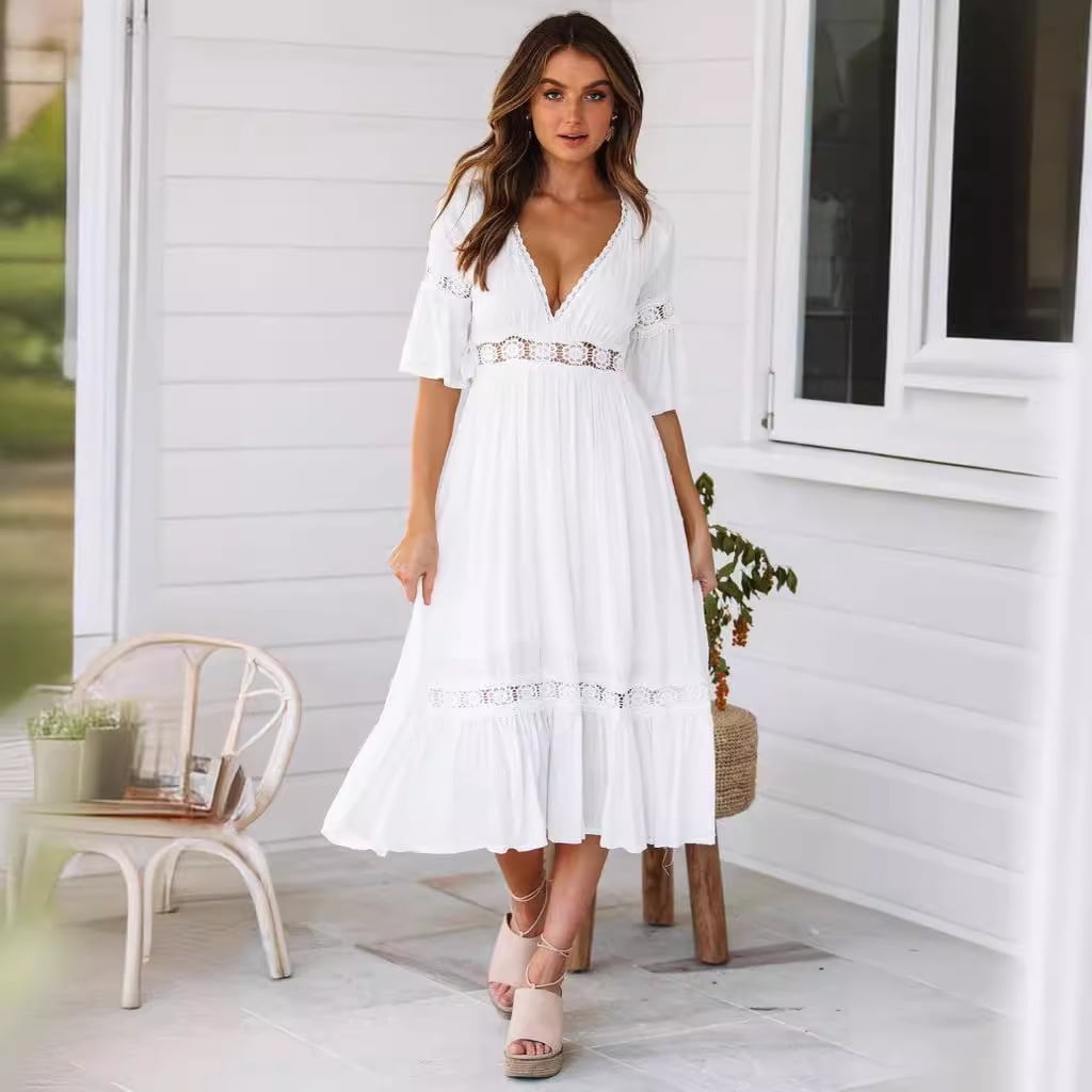 open lace back dress Beach Party Macrame Dress Buy Online main image 0