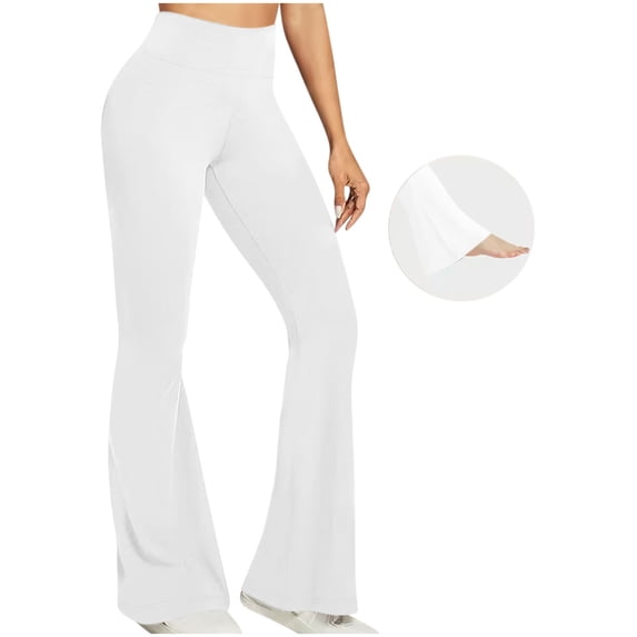 Aofany Womens Bootcut Yoga Pants with Pockets Flare Workout Legging High Waist Lightweight Bottoms Activewear