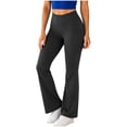 thumbnail image 1 of Aofany Womens Bootcut Yoga Pants with Pockets Flare Workout Legging High Waist Lightweight Bottoms Activewear, 1 of 7