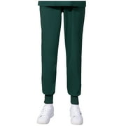 Aofany Womens Jogger Scrubs Ribbed Jogger Scrub Pants for Women Sweats Athletic Workout Gym Yoga Sweatpants with Pockets Holiday Deals On Clearance