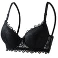 thumbnail image 1 of Aofany Womens Lightly Padded Underwire T-Shirt Bra Full Coverage Supportive Bras Push Up Lace Bras for Comfort Daily Wear, Adjustable Spaghetti Strap, 36B/C-42B/C, 1 of 2