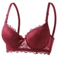thumbnail image 1 of Aofany Womens Lightly Padded Underwire T-Shirt Bra Full Coverage Supportive Bras Push Up Lace Bras for Comfort Daily Wear, Adjustable Spaghetti Strap, 36B/C-42B/C, 1 of 2
