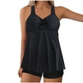 thumbnail image 1 of Aofany Womens Plus Size Swimsuits Bathing Suits Two Piece Tankini Tummy Control Swimwear Top with Boyshort, 1 of 3