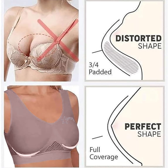 Aofany Womens Seamless Plus Size Fashionable Sports Bra Comfortble Simplicity Wirefree Yoga Bra With Removable Pads for Women