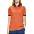 thumbnail image 1 of Aofany Womens Short Sleeve Shirts Plus Size Turndown Collar Button Summer Tops Business Casual Uniform Shirts, 1 of 5
