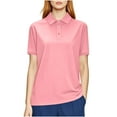 thumbnail image 1 of Aofany Womens Short Sleeve Shirts Plus Size Turndown Collar Button Summer Tops Business Casual Uniform Shirts, 1 of 5
