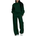 thumbnail image 1 of Aofany Womens Solid Sweatshirt 2PC Set Sweatsuits 2 Piece Outfits Crew Neck Sweatshirt Sweatpant Tracksuit Fall Winter Pullover Lounge Sets, 1 of 6