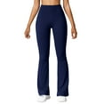 thumbnail image 1 of Aofany Womens Stretch Yoga Leggings Fitness Running Sports Full Length Active Pants High Waist Slim Small Flared Trousers, 1 of 5