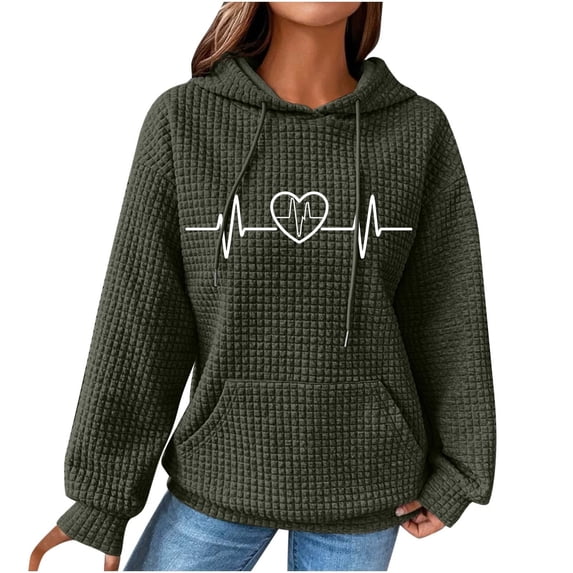 Aofany Womens Tops Long Sleeve Fall Women's Autumn Winter Hoodie Sweatshirt Pullover Tops Long Sleeved Comfortable Sweatshirt