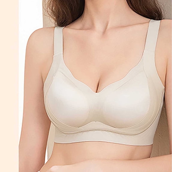 Aofany Womens Wireless Bras No Underwire Push Up Bra Comfort Seamless Supportive Full Coverage Everyday Bras Solid Color Bra