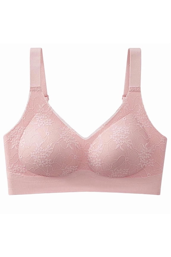Womens Wireless Bras V Mesh Comfortable Bralette Supportive Tshirt Bra No Underwire Seamless Push Up Everyday Bras, 36B/C-44B/C